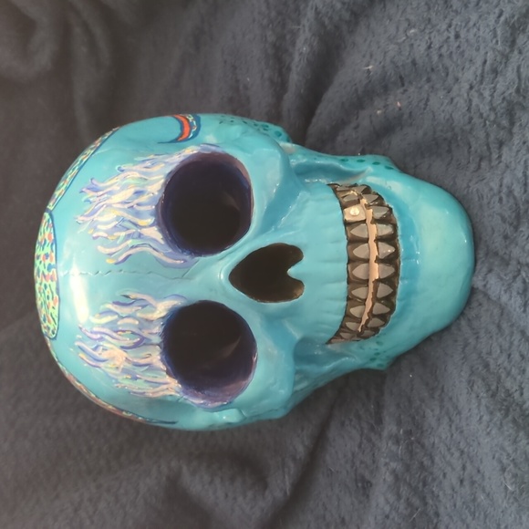 Day of the Dead, Sugar Skull, Skull, Octopus Hand Painted - Picture 1 of 4